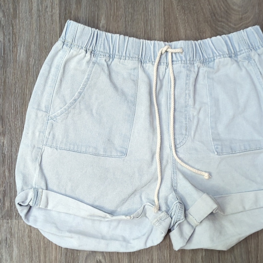❤️5/$25 No Boundaries Light Gray Women's Cargo Shorts - Picture 2 of 6